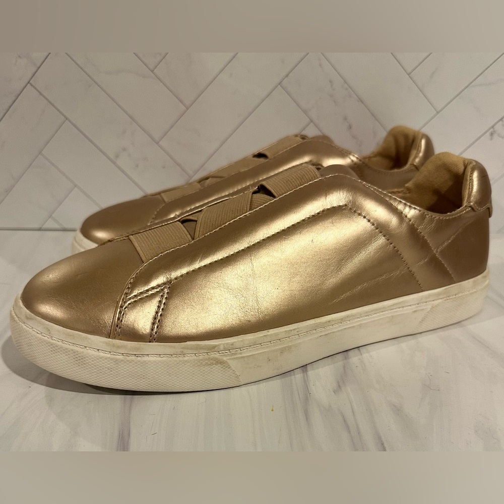 Fabletics Gold Slip-On Sneakers